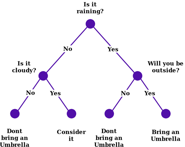 Should you bring an Umbrella decision tree diagram
