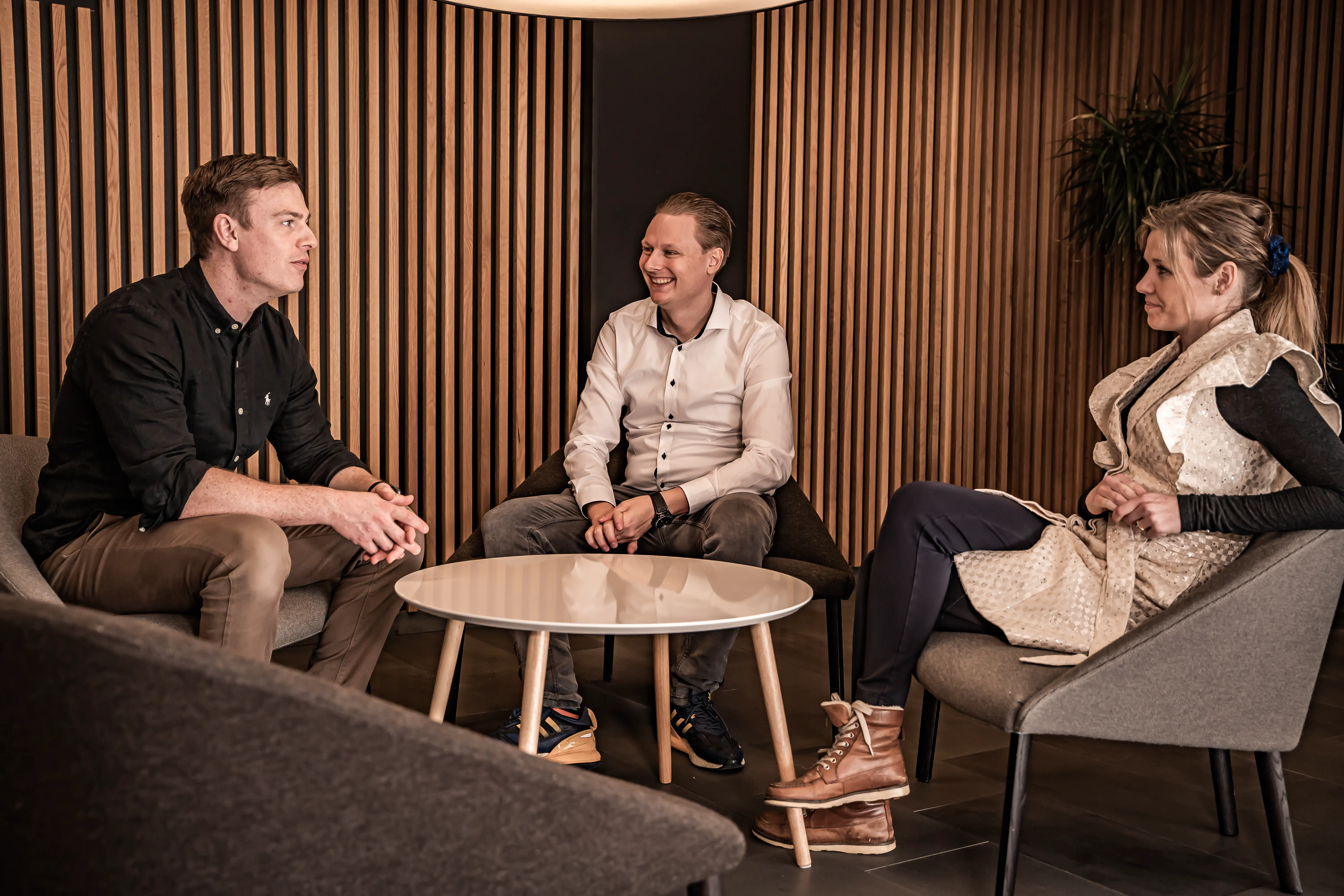 Leaders sitting around table