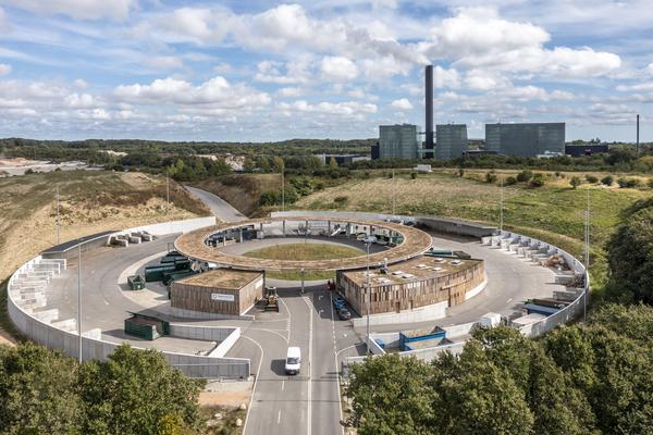 lisbjerg recycling station and the waste-to-energy plant